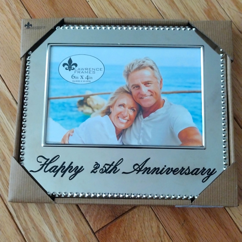 -Lawrence frame silver 25th anniversary 6x4 photo